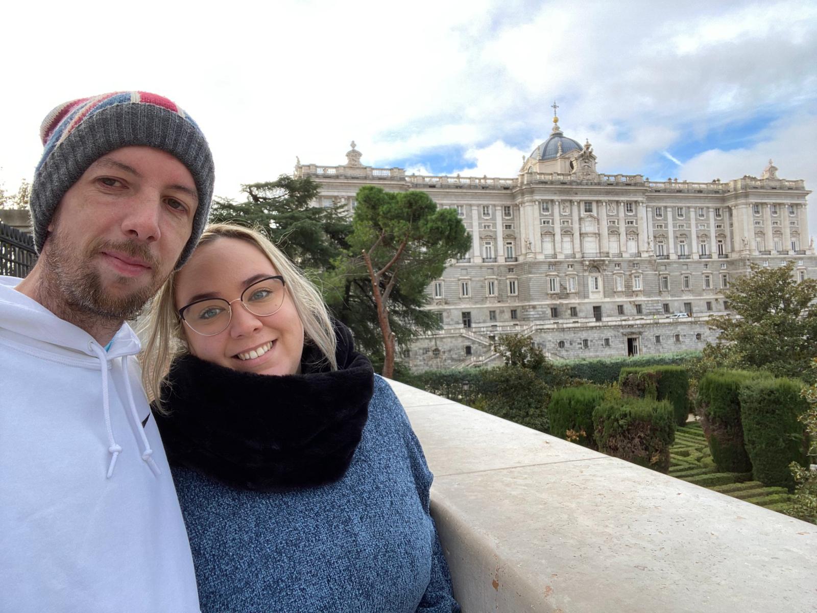 Ancor y Paloma en Madrid - Palacio Real